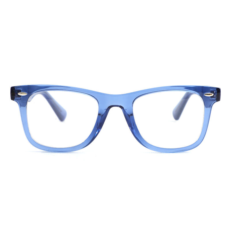 Simon Quadratische Blaue Brille