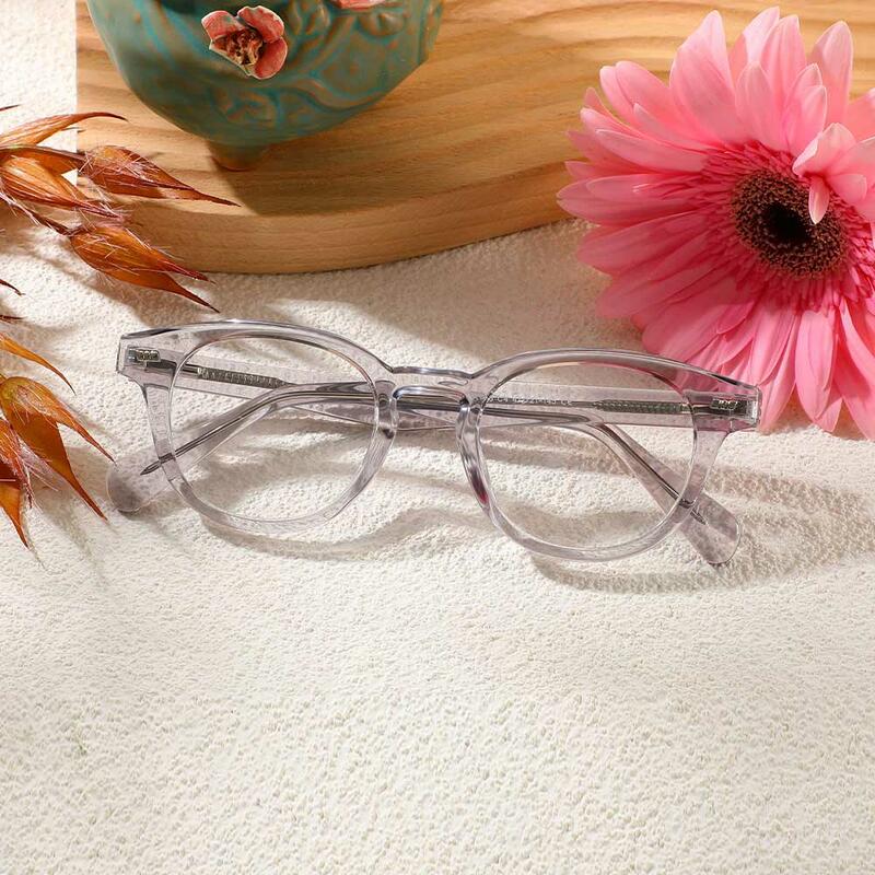 Daisy Runde Graue Brille