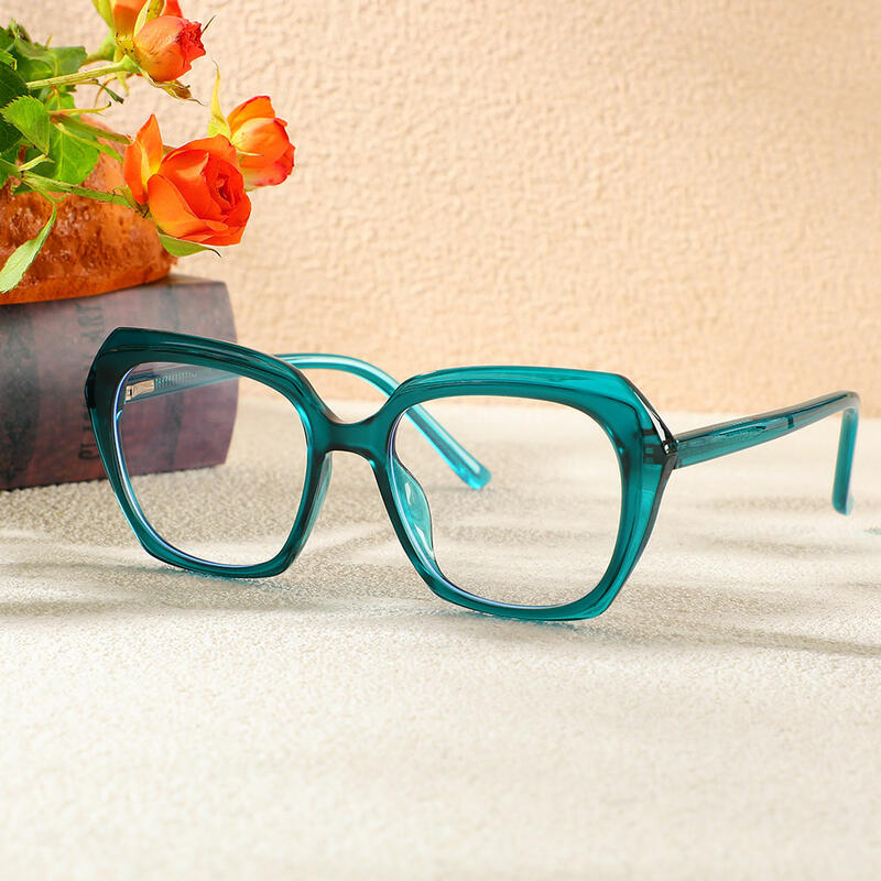 Lunettes de Vue Alberta Géométrique Vert 