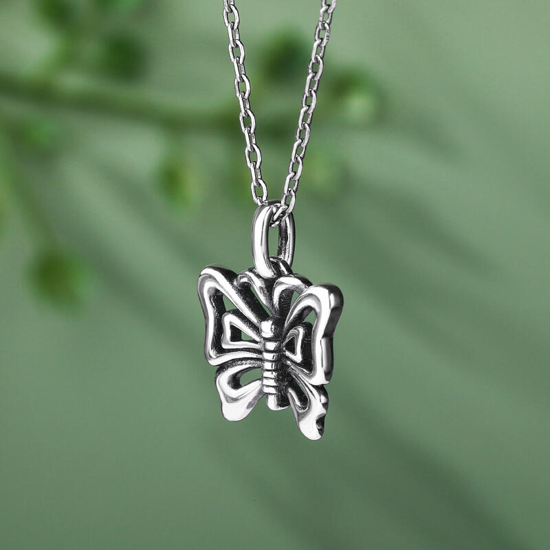 Jeulia "Flieg Mich Zum Himmel" Schmetterling Sterling Silber Halskette