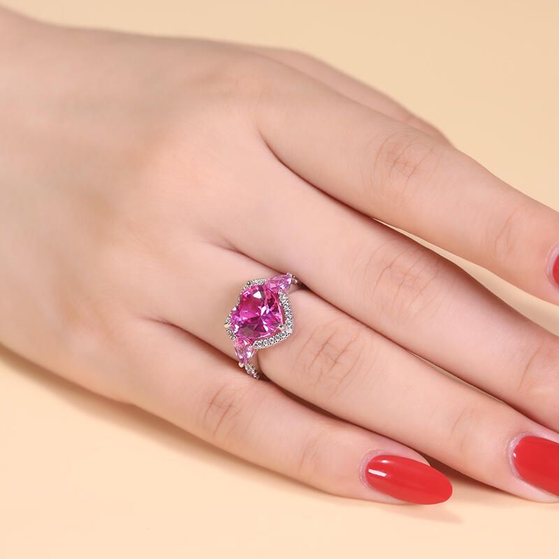 Jeulia ハロー ハートカット オーダーメイド リング