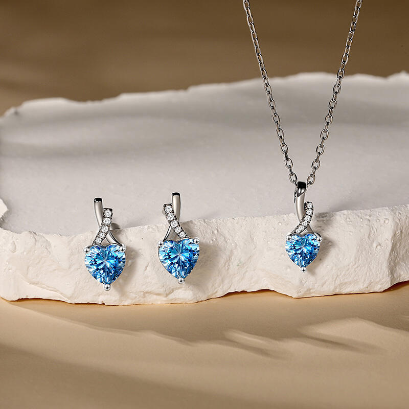 Jeulia Pendientes de Botón Corazón Trenzado Clásico Personalizados