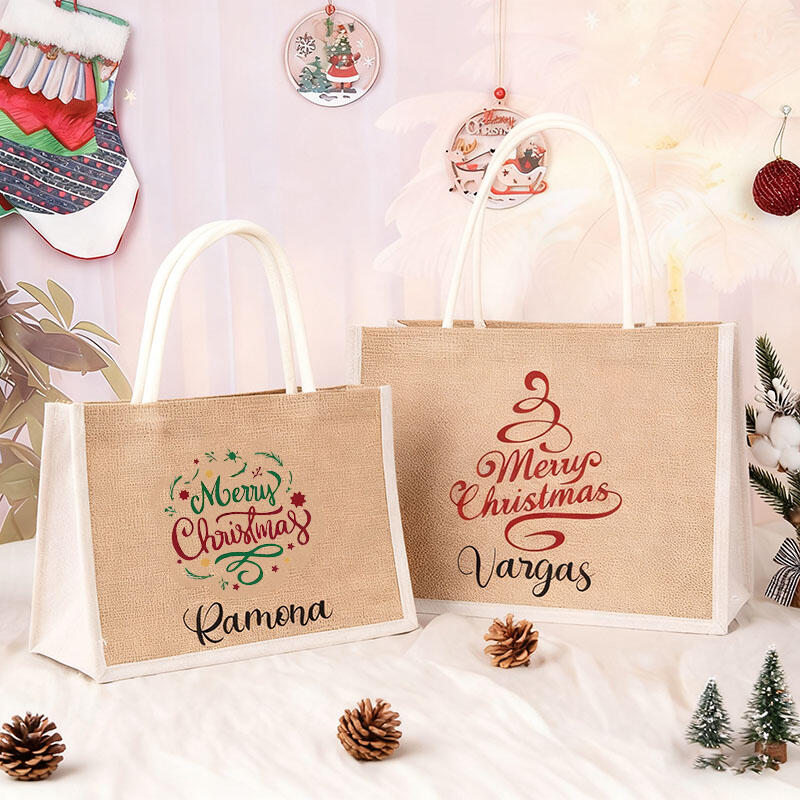 Personalized Name Christmas Gift Bag Creative Design Perfect Gift for Friends