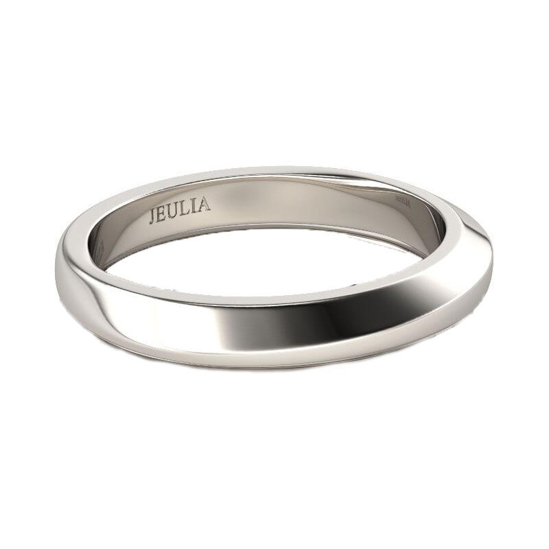 Jeulia Banda Simple De Plata Esterlina Para Hombre