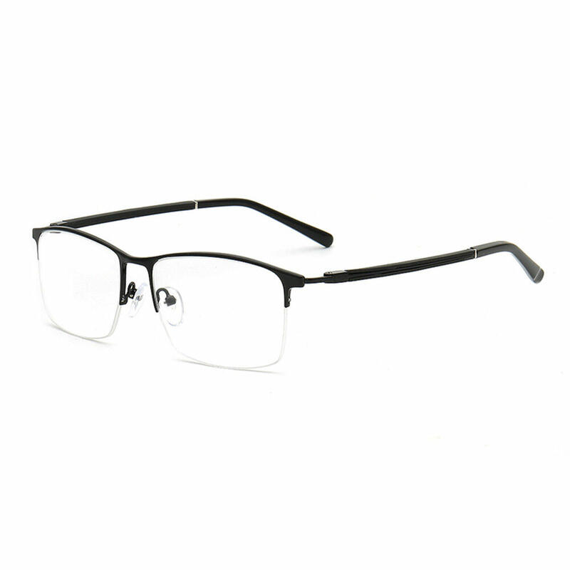Cuicee Rectangle Browline Black Glasses
