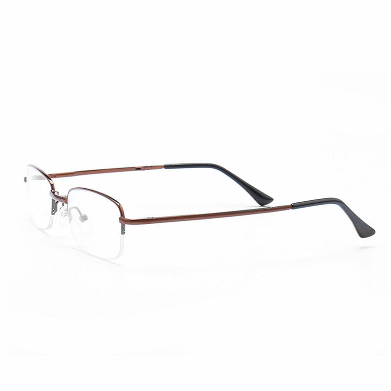 Gunter Rectangle Brown Glasses