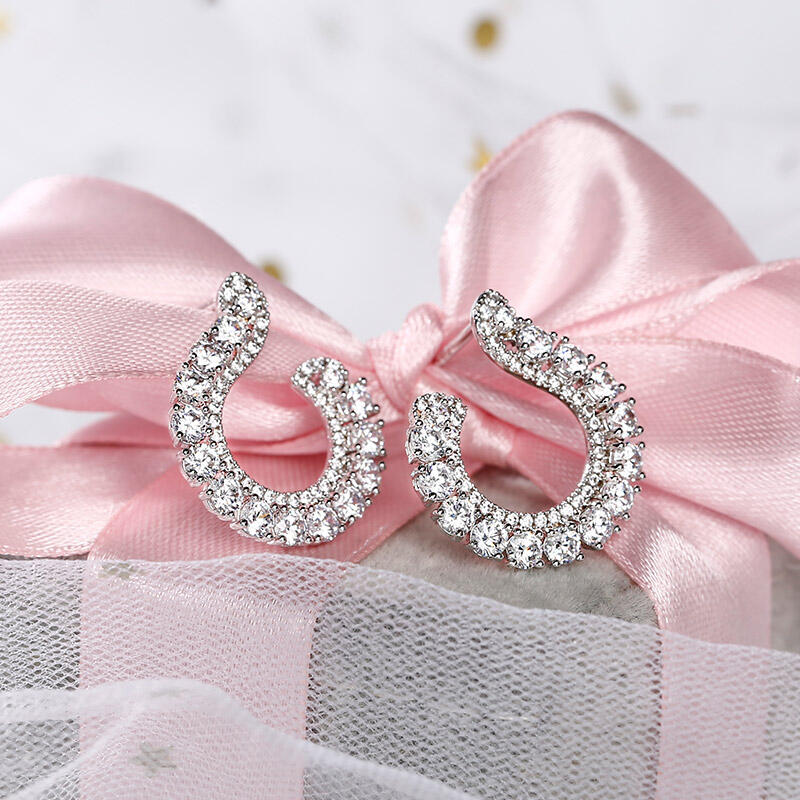 Jeulia Pendientes de Aro de Plata Esterlina Clásicos