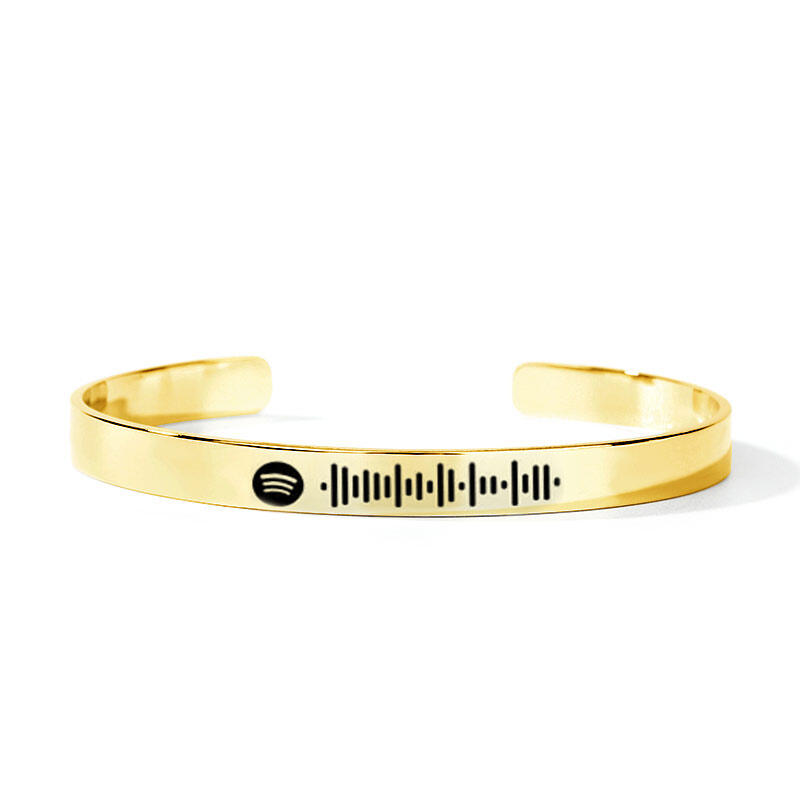 Jeulia Scannable Spotify Code Stainless Steel Bracelet