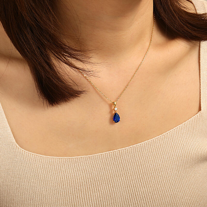 "Magic in Your Eyes" Pear Cut Necklace