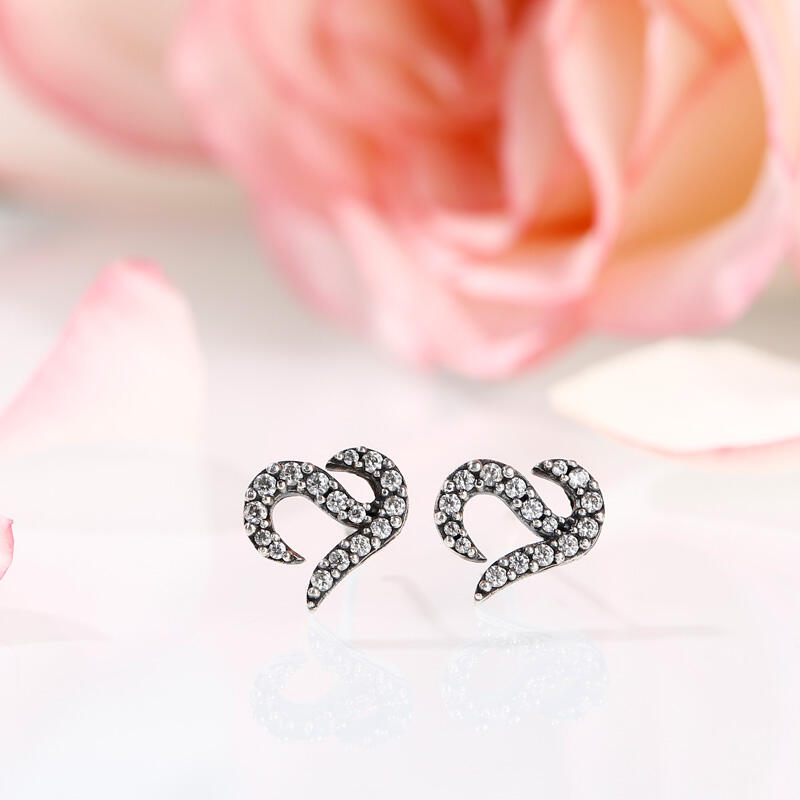 Aretes Conmemorativos Con Forma De Logotipo De Jeulia En Plata De Ley