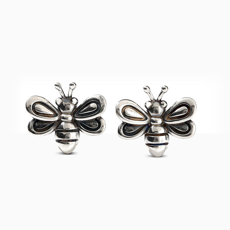 Jeulia "Whimsical Busy Bee" Sterling Silver Earrings