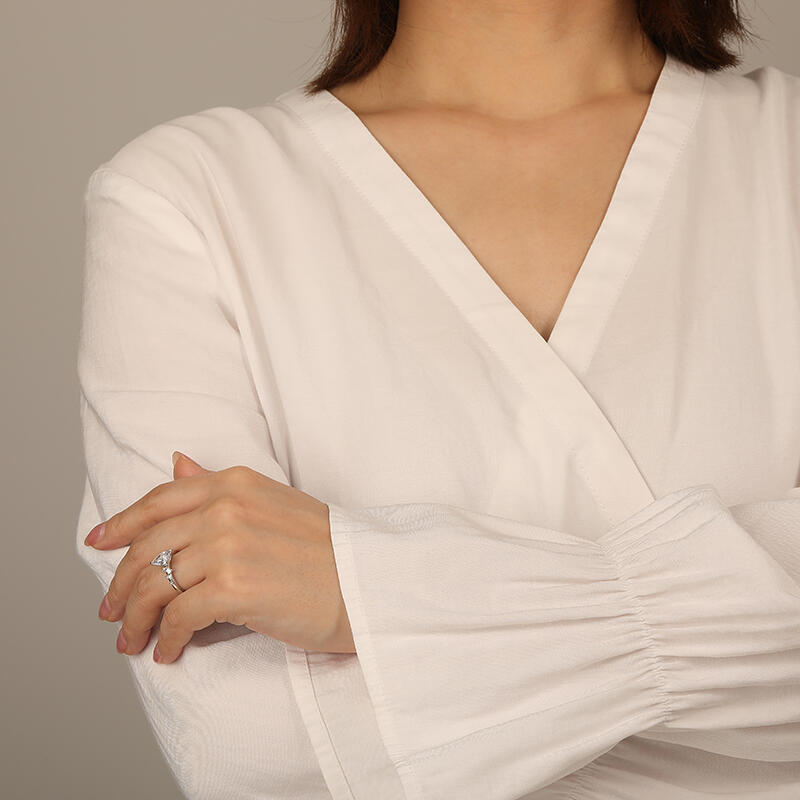 "Can't Help Falling in Love" Pear Cut Cluster Side Stone Engagement Ring