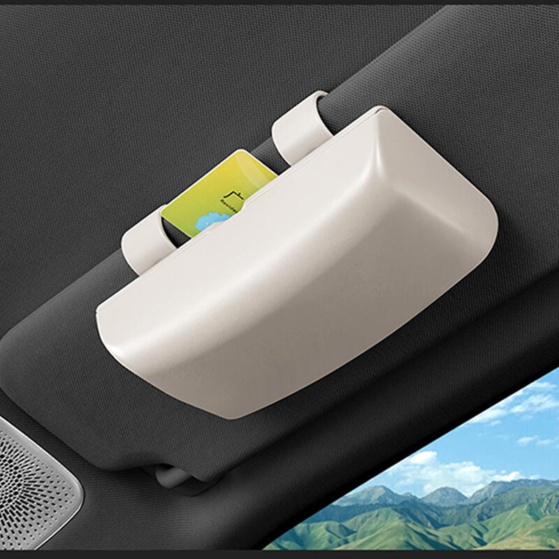 Personalized Car Glasses Storage Box Sunglasses Case Sun Visor Clip Gift for Men