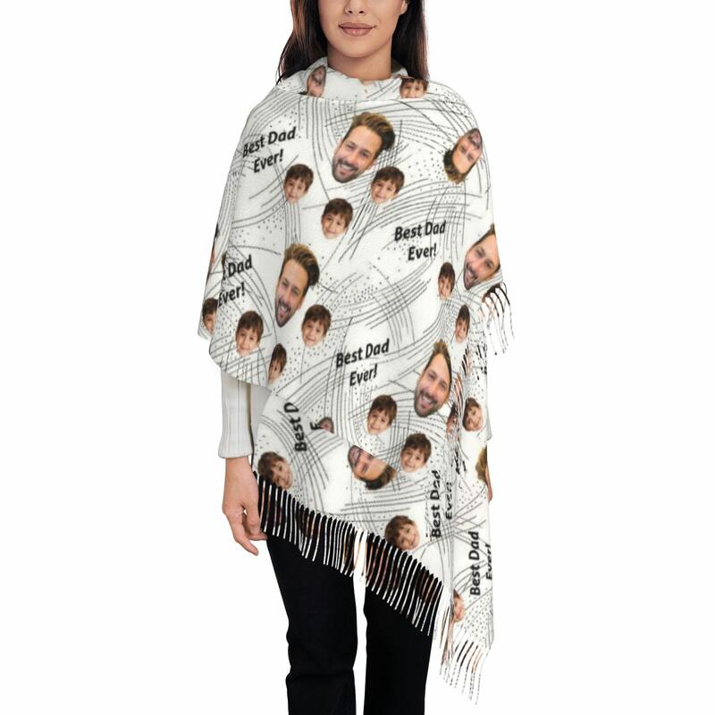 Custom Scarf with Face Photos the Perfect Father's Day Gift for Dad