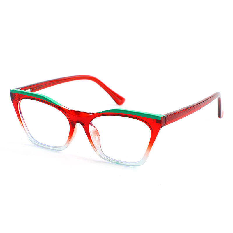 Occhiali da Vista Hugh Cat Eye Rosso 