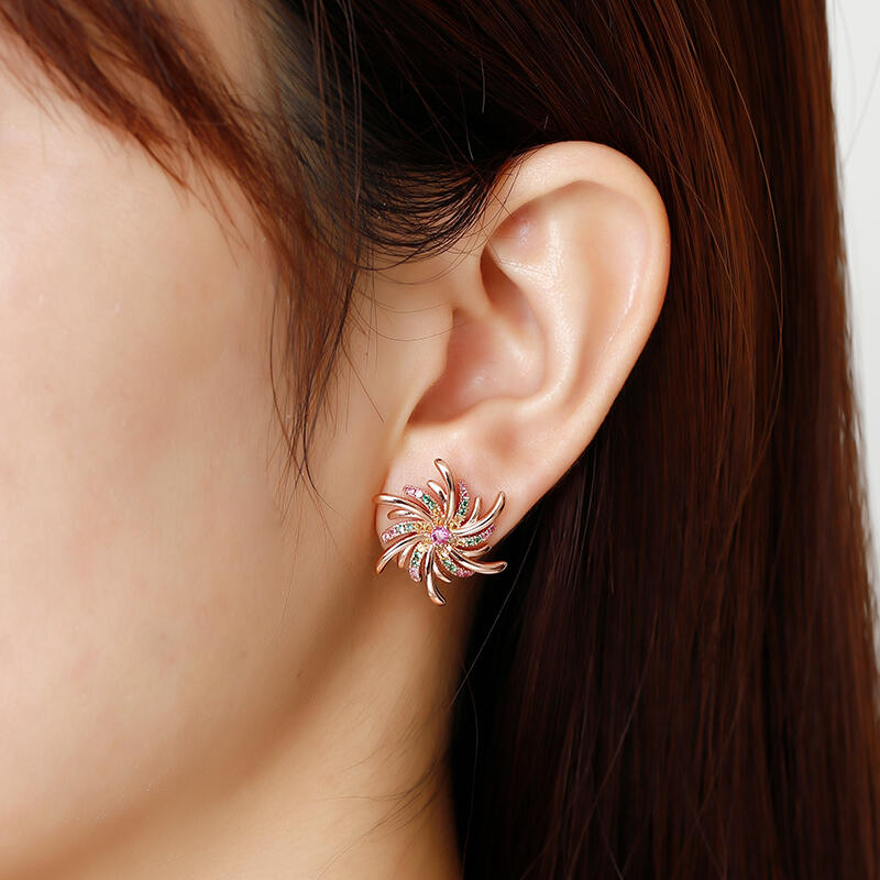 Jeulia Brincos de prata esterlina clássico