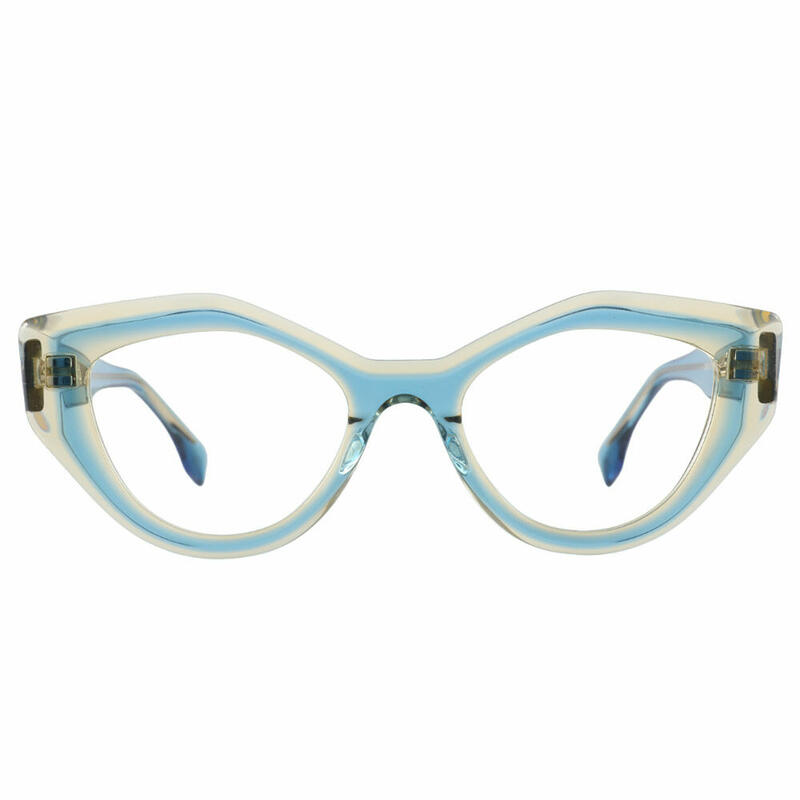 Louisa Cat Eye Blue Glasses