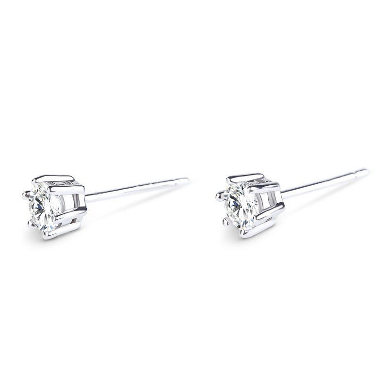 Jeulia Simple Crown  Sterling Silver Stud Earrings