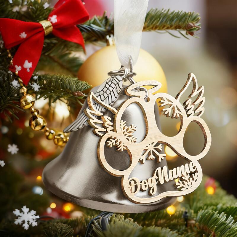 Gepersonaliseerde naam-belversiering Herdenkingscadeau voor dierenliefhebbers