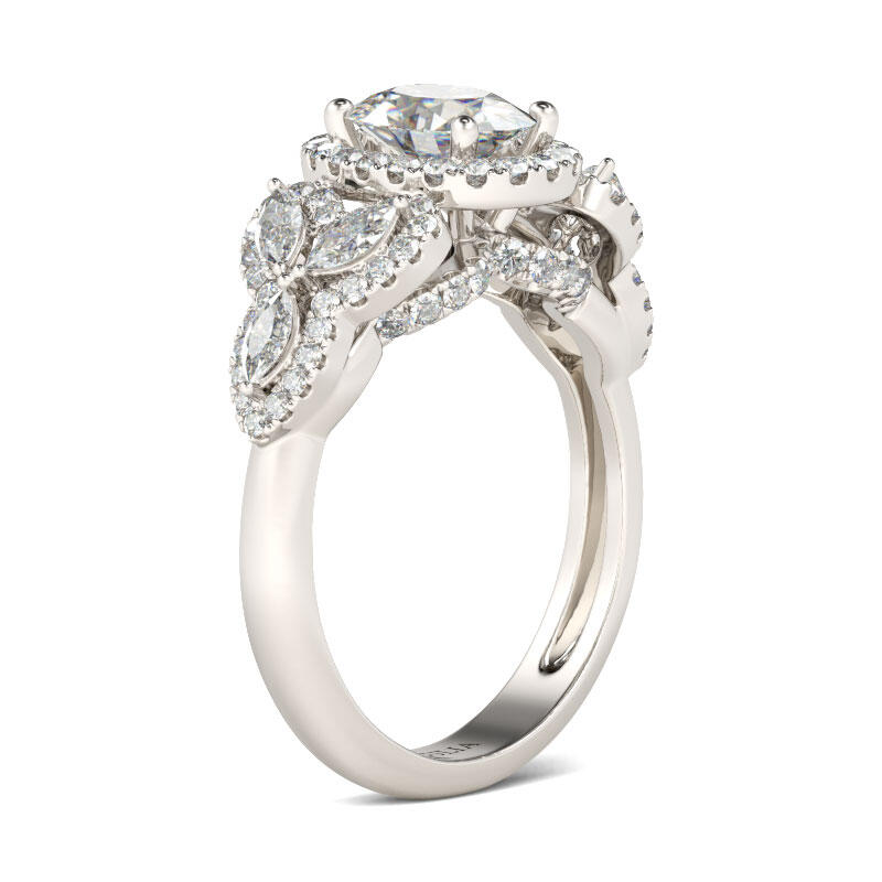 Jeulia Antique Oval Cut Sterling Silver Ring