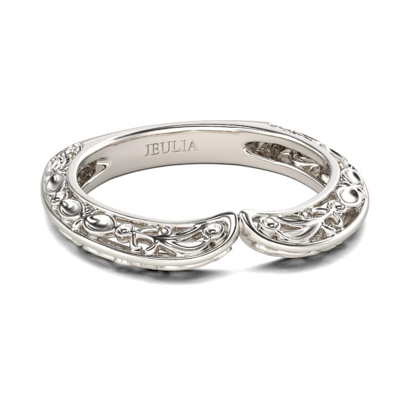 Jeulia Vintage Sterling Silver Women's Band