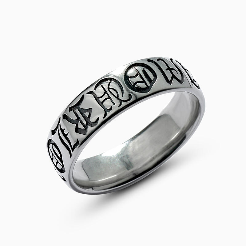 Jeulia Anillo con la inscripción de Amour de plata de ley