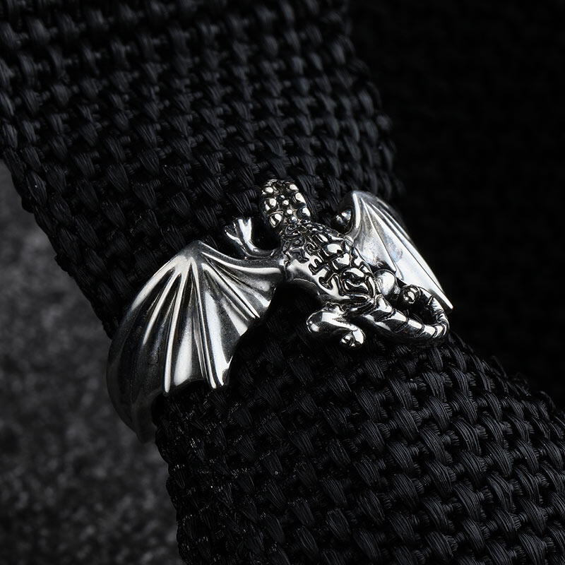Jeulia "Flight Bat" Sterling Silver Open Ring