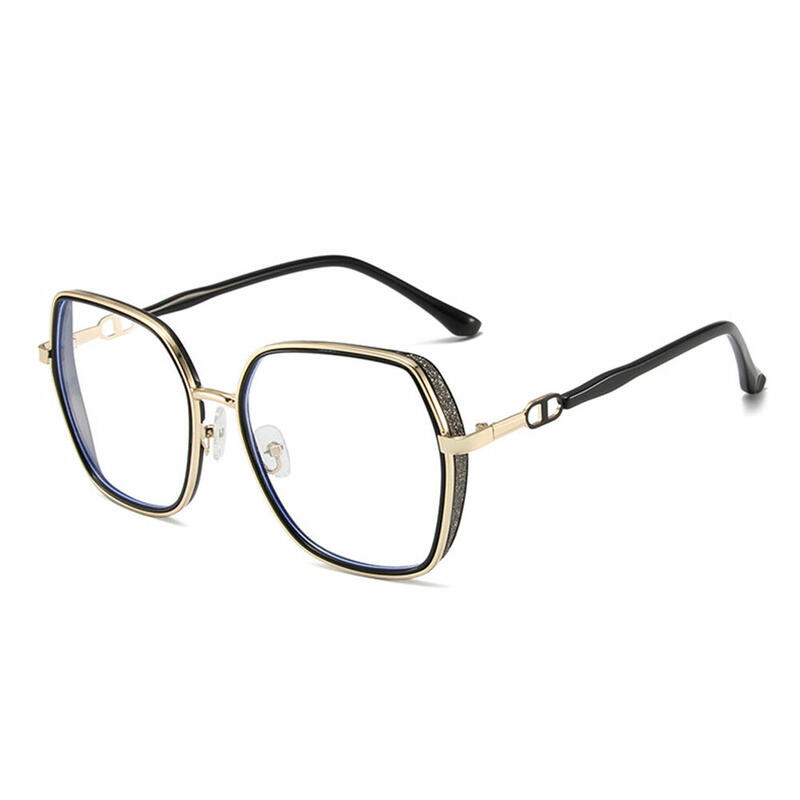 Oliver Geometric Black Glasses