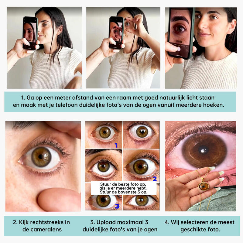 Gepersonaliseerde pupil foto ketting met naam cadeau voor dierenliefhebbers