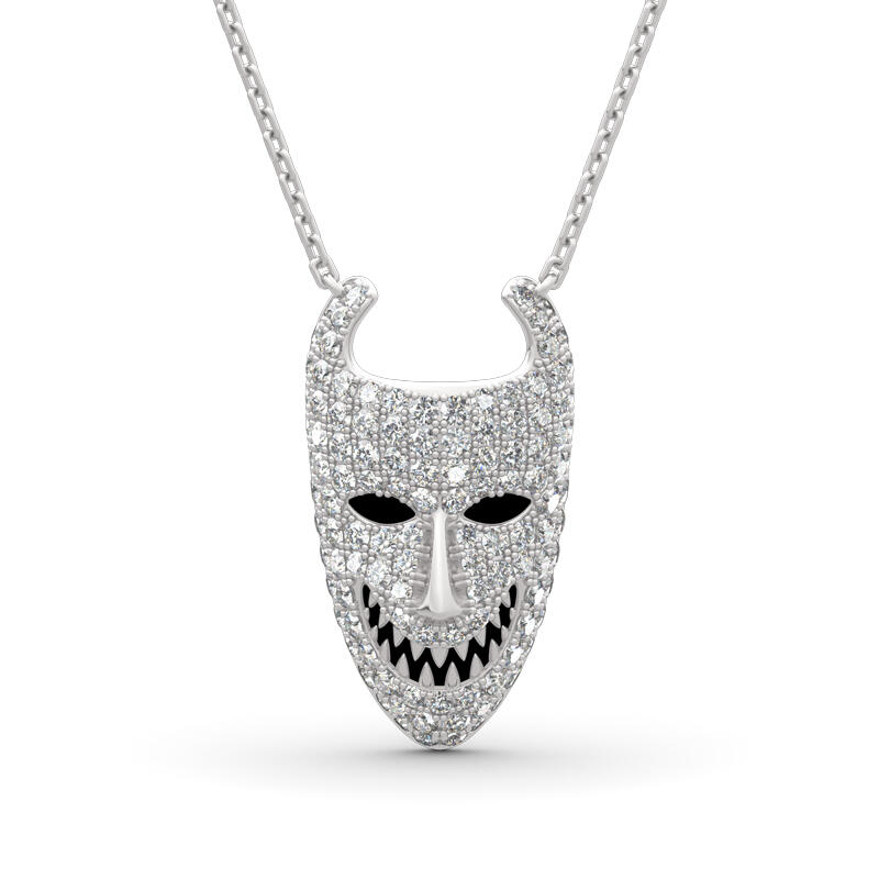 Jeulia Lock Inspired Sterling Silver Necklace