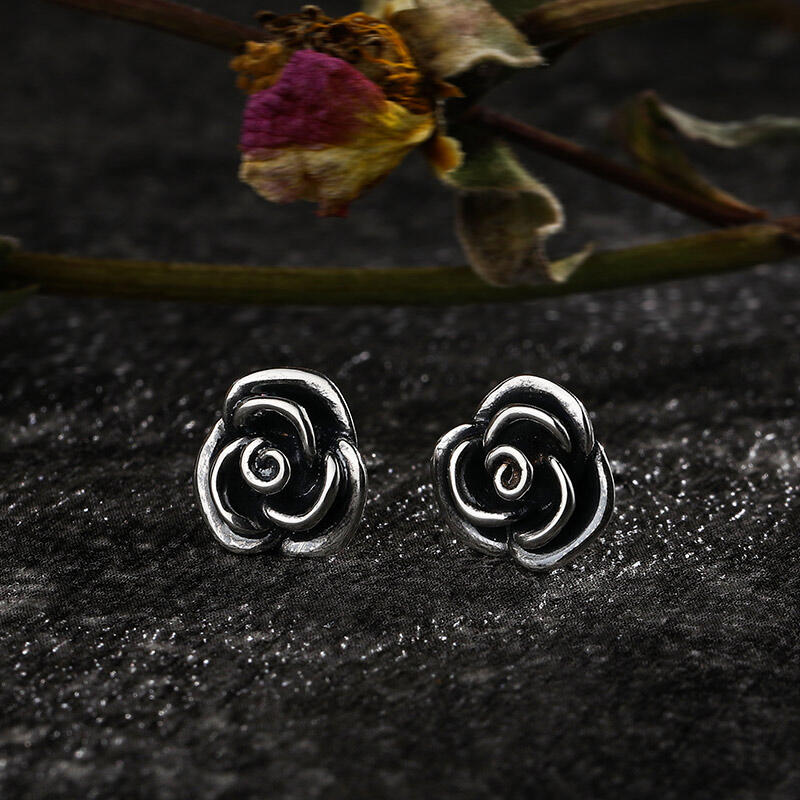 Jeulia "Rosenblomma" örhängen i sterlingsilver