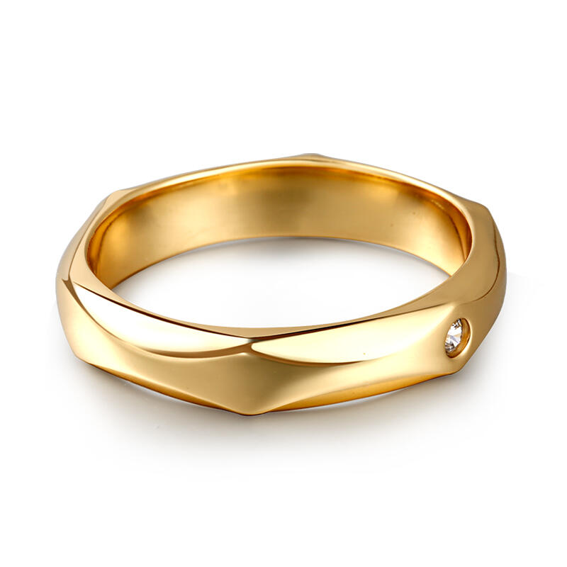 Jeulia "Minimalism" Classic Design Sterling Silver Men's Band