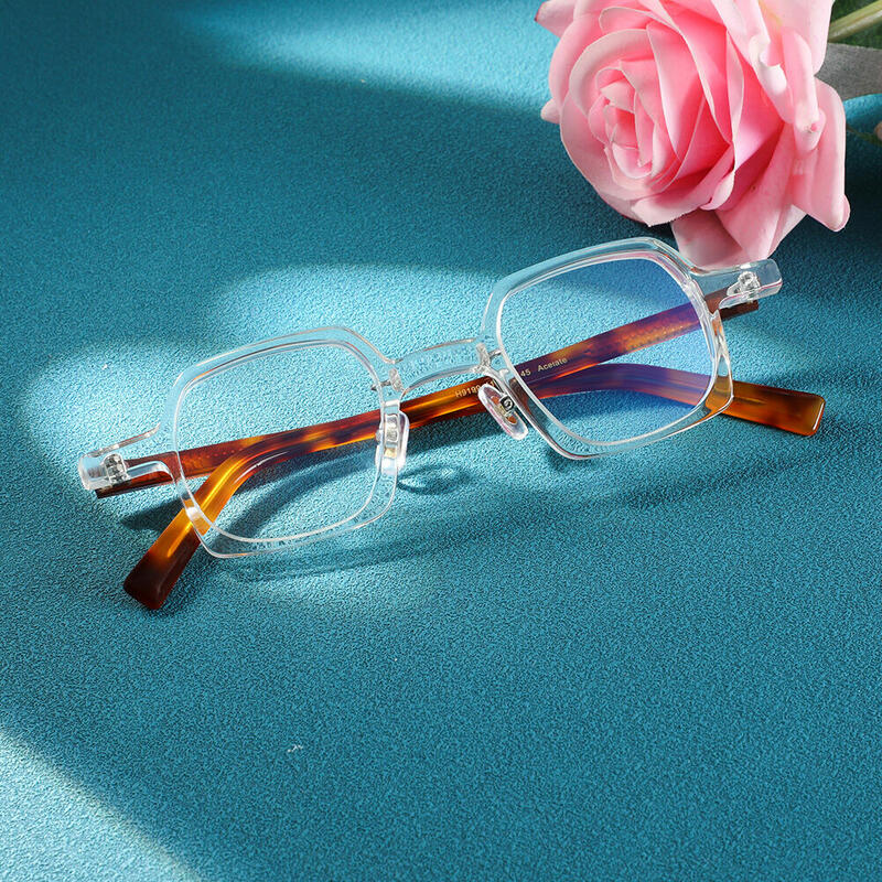 Occhiali da Vista Cecil Quadrato Chiaro 