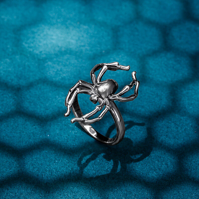 Jeulia "Magia de araña" Anillo de plata esterlina para hombre