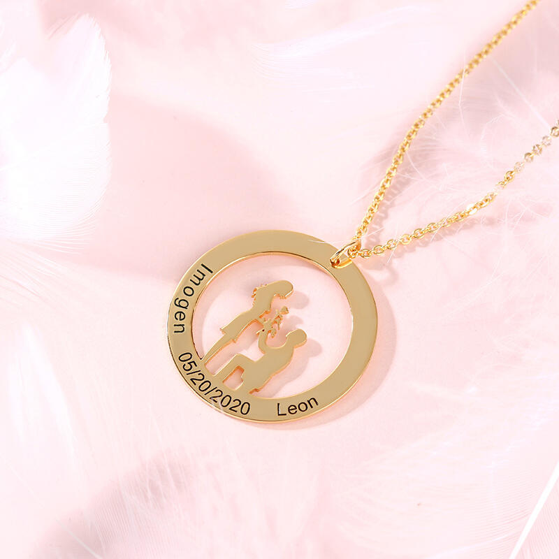 Jeulia "Until Forever" Personalized Sterling Silver Necklace