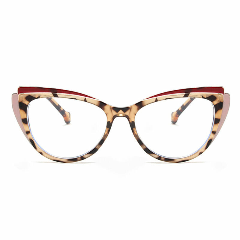 Occhiali da Vista April Cat Eye Leopardo 