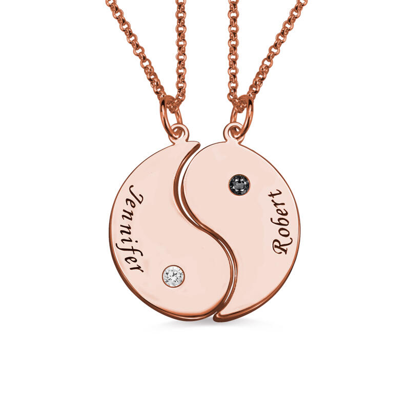 ネーム 誕生石 ペア ネックレス