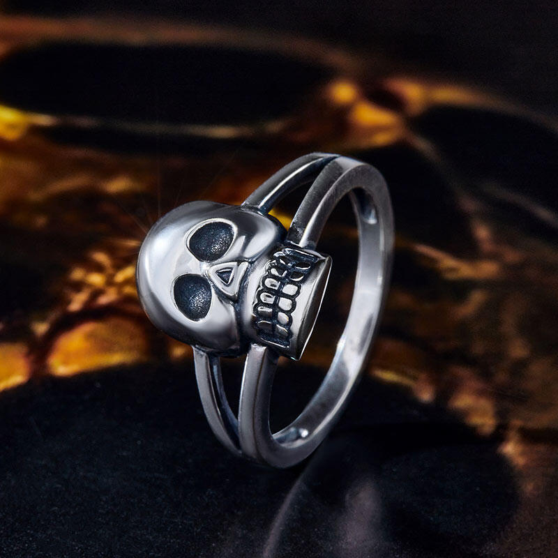 Jeulia Anillo con fantasma de plata de ley