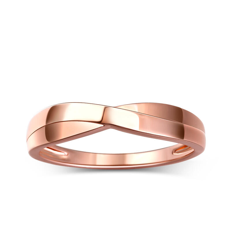 Jeulia Stylish Crossover Sterling Silver Men's Band