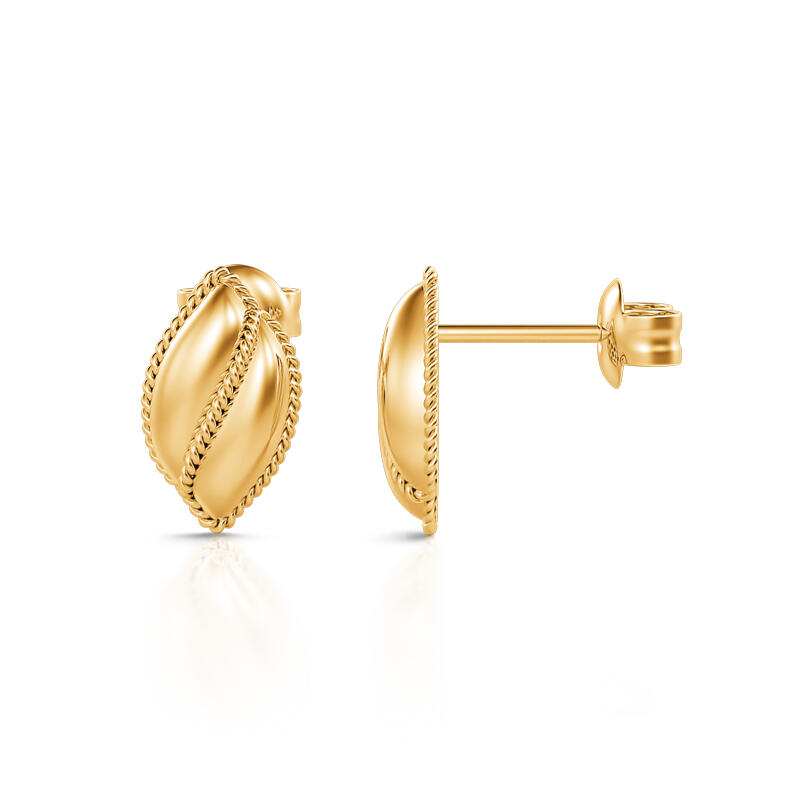 Jeulia Shell Shape Sterling Silver Stud Earrings