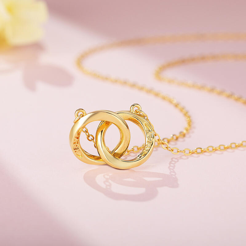 Jeulia "My Darling" Personalized Sterling Silver Necklace