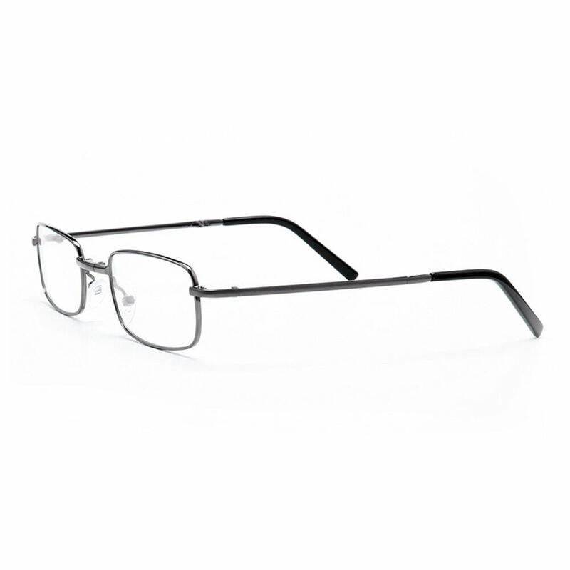 Kennan Rectangle Gunmetal Glasses