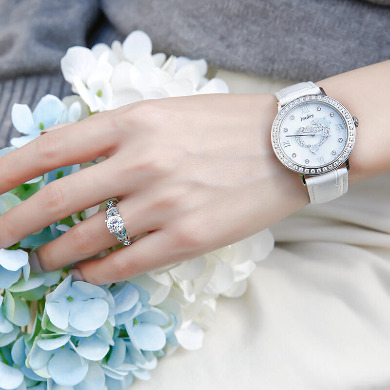 Jeulia "OLA DE DESEOS" Reloj de la sirenita de moda