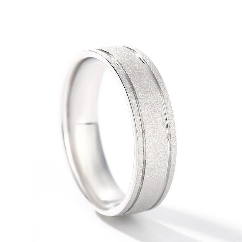 Classic Sterling Silver Men's Wedding Band