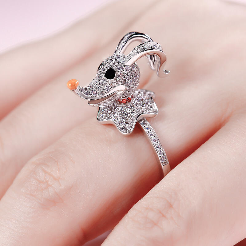 Jeulia "The Head of Team" Sterling Silver Ring