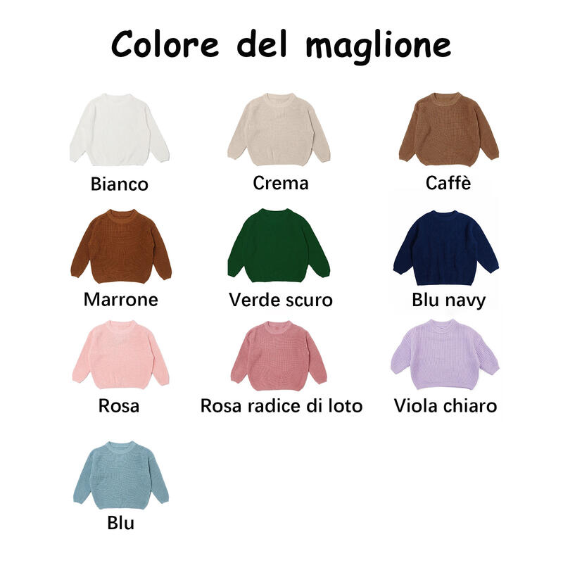 Maglione personalizzato con nome ricamato un regalo creativo per bambini