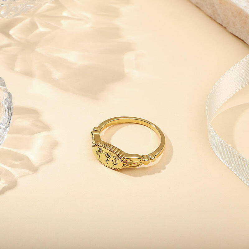 カスタマイズ 誕生花 リング