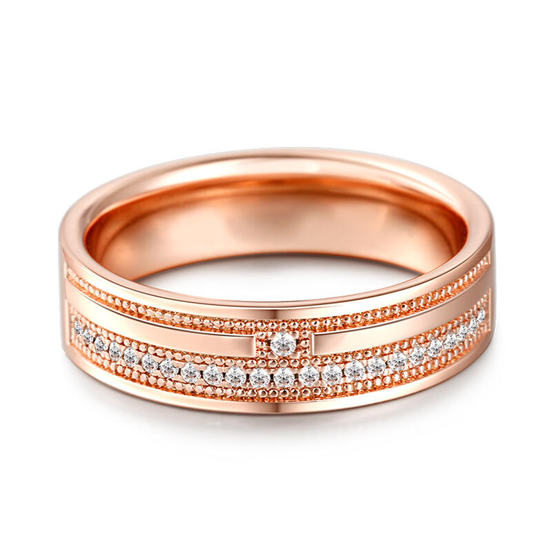 Jeulia "Ponadczasowość" Srebrny pierścionek damski z okrągłym szlifem