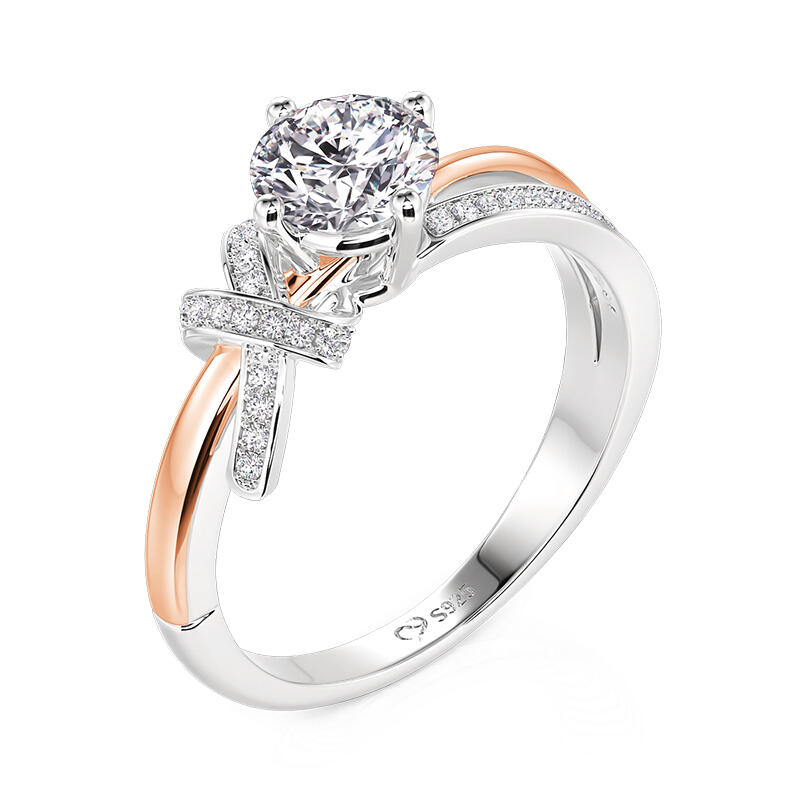Jeulia Amore Custom Knot Birthstone Ring