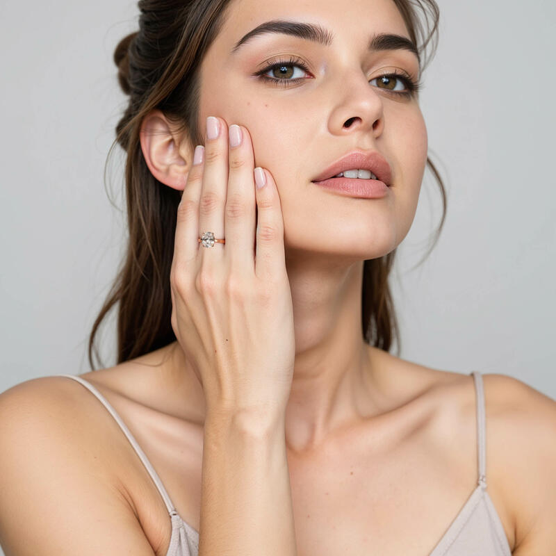 "Love Story" 3ct Oval Cut Solitaire Engagement Ring